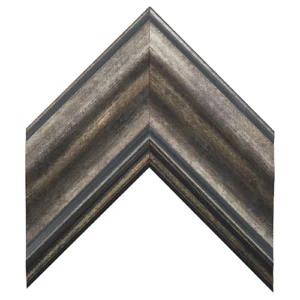 530N - Antique Pewter Mirror Frame