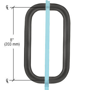 CRL Back-to-Back Solid 3/4" Diameter Pull Handles Without Metal Washers