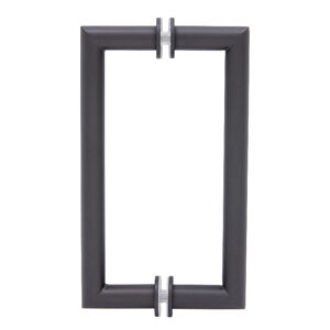 CRL MT Series Round Tubing Mitered Corner Back-to-Back Pull Handle